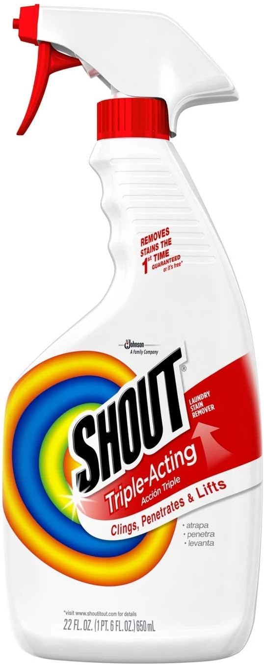 Shout Laundry Stain Remover Trigger Spray - 22 Ounce - Pack of 3: Health & Personal Care