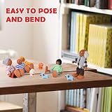Aolso Wooden Doll Family Set 11 Pieces for Dollhouse Play, 5–10 cm Figures view 5