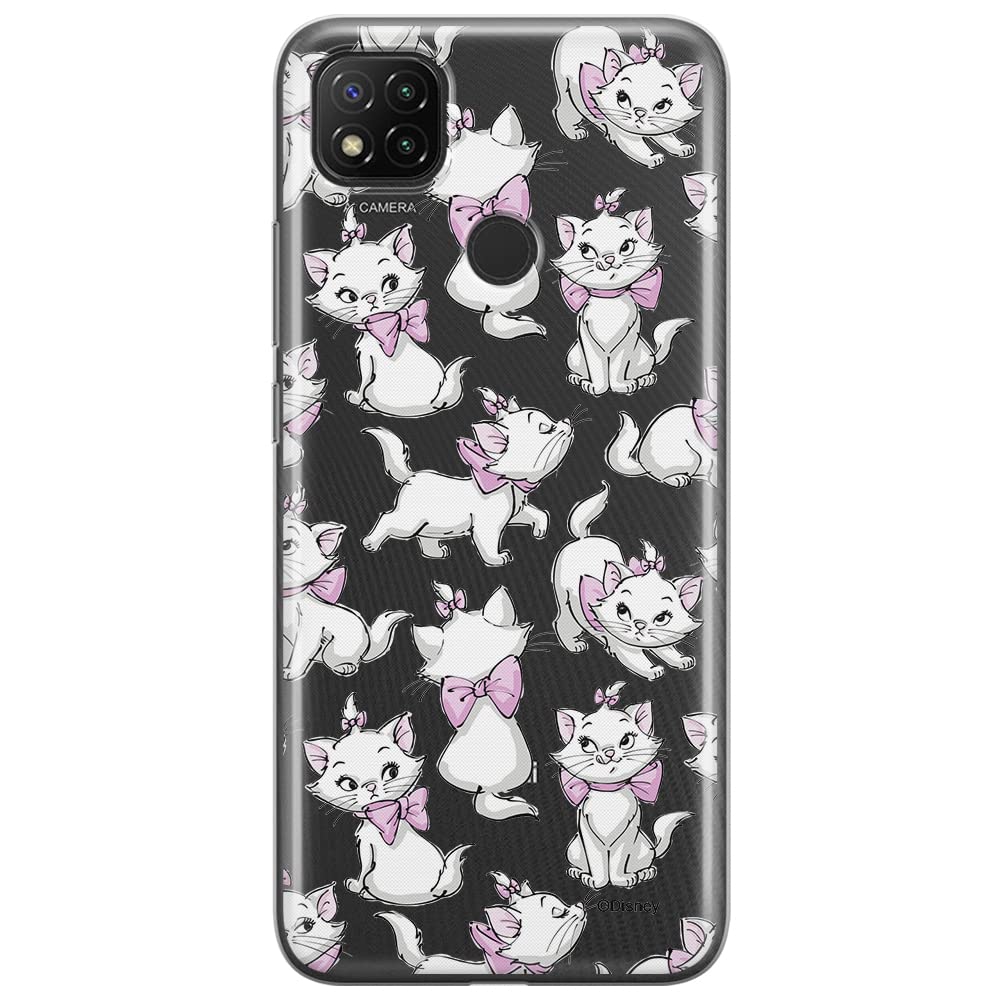ERT GROUP mobile phone case for Xiaomi REDMI 9C original and officially Licensed Disney pattern Marie 003 optimally adapted to the shape of the mobile phone, partially transparent