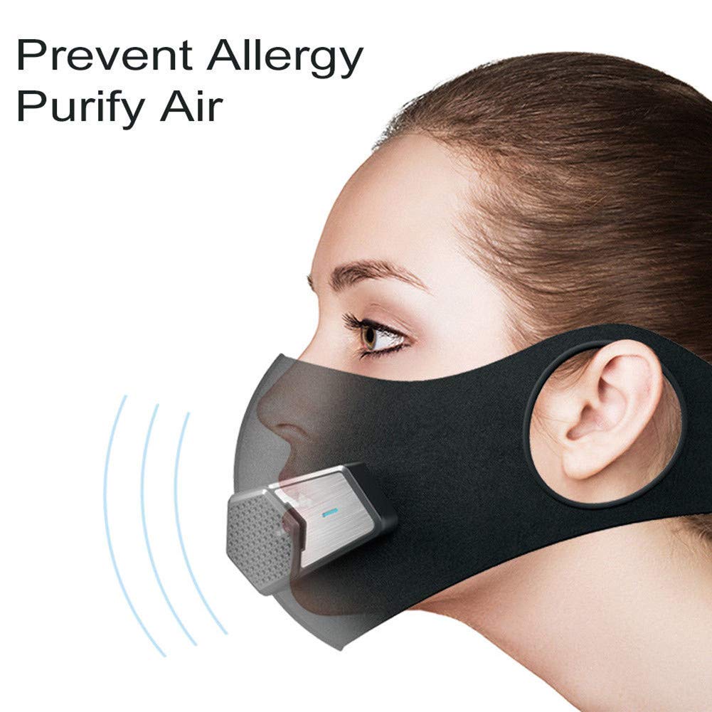 Fresh Air Supply Smart Electric Mask Anti Pollution Dust Air Purifying