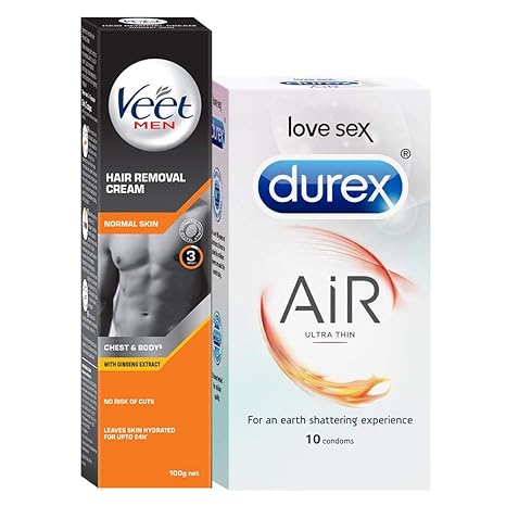Buy Veet Men Dating Essentials Pack Hair Removal Cream Normal