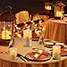 Vinkor Flameless Candles Flickering Candles Birch Bark Set of 4 5