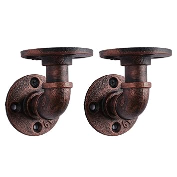 Shelf Brackets Goyonder Industrial Pipe Floating Shelf Brackets
