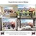 GREAT ART Large Photo Wallpaper – New York City Skyline – Picture Decoration Sundown Penthouse View Manhattan America USA Decor Big Apple NYC Image Decor Wall Mural (132.3x93.7in - 336x238cm)