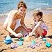 Beach Toys, VFunix 18-Piece Sand Toys Set, Multi-colored Shapes Beach and Toy Set