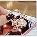 Cute iPhone 7 Case for Girls,Opretty Luxury Crystal Rhinestone Soft Rubber Bumper Bling Diamond Glitter Mirror Makeup Case with Ring Stand Holder for iPhone 7 (Rose Gold)