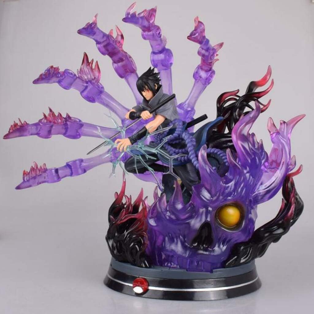 Luckly77 Uchiha Sasuke Chidori Susanoo Sharingan Action Figure, Anime Itachi's Little Brother,Model PVC Collectible and Decoration Model Toy