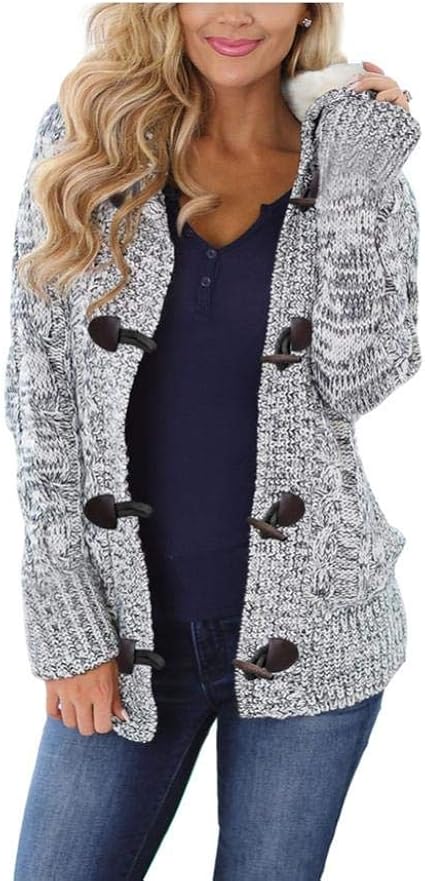 MaiiLii Otoño E Invierno De Las Mujeres Sólido De Manga Larga Suéter