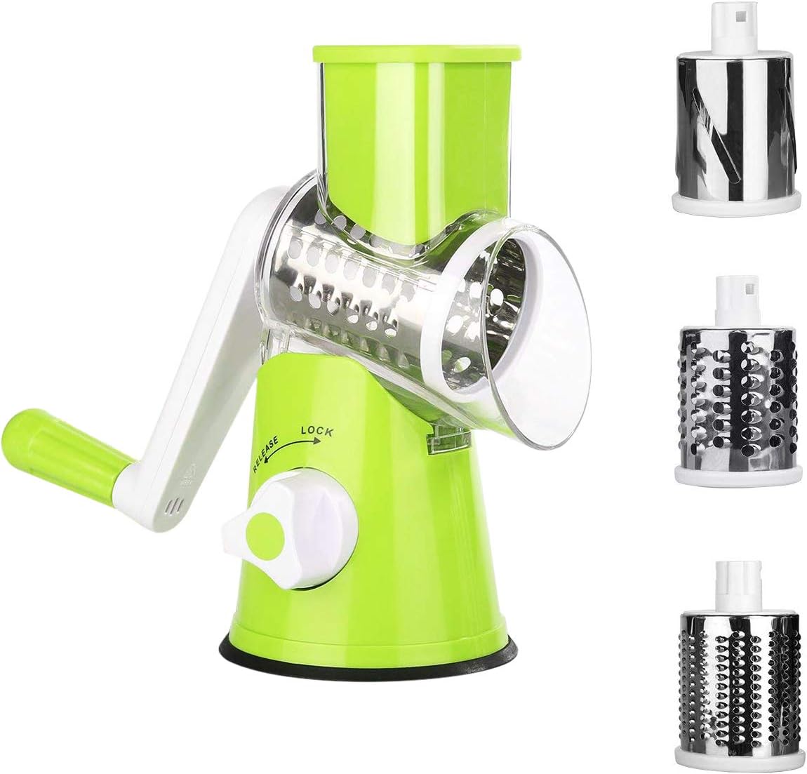 Spiralizer Manuel Pour Légumes - Trancheuse à Légumes En Spirale - En Plastique ABS Et Acier Inox - Pour Courgettes, Carottes, Concombres
