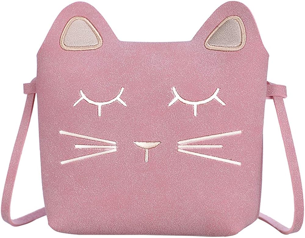 Auranso Little Girls Shoulder Bag, Cute Cat Ear Cross Body Bag Purse