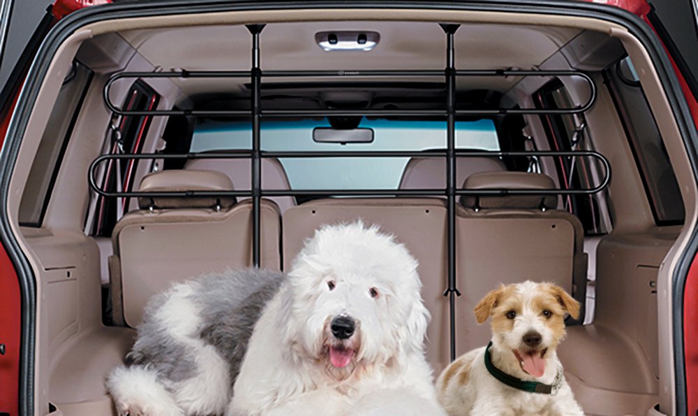 Zone Tech Pet Barrier Car Suv Adjustable Divider Bar Dog Safety Fence
