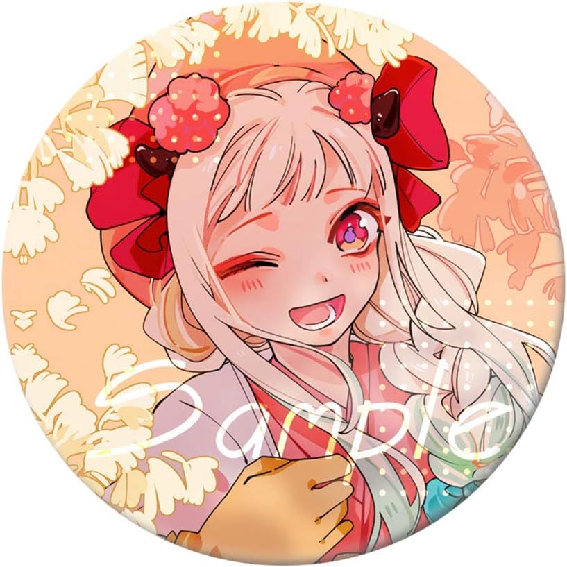 Quero Jom91 1 pcs Toilet Bound Hanako Kun Tinplate Pin/Button/Brooch/Badge for Clothes Backpack Pencil Case