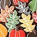 Fall Thanksgiving Cookie Cutters Set 7-Pc. Made in the USA by Ann Clark, Maple Leaf, Turkey, Pumpkin, Football, Acorn, and more