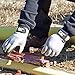 CAT Men's Medium Double Coated Latex Palm Gloves, Grey, Black
