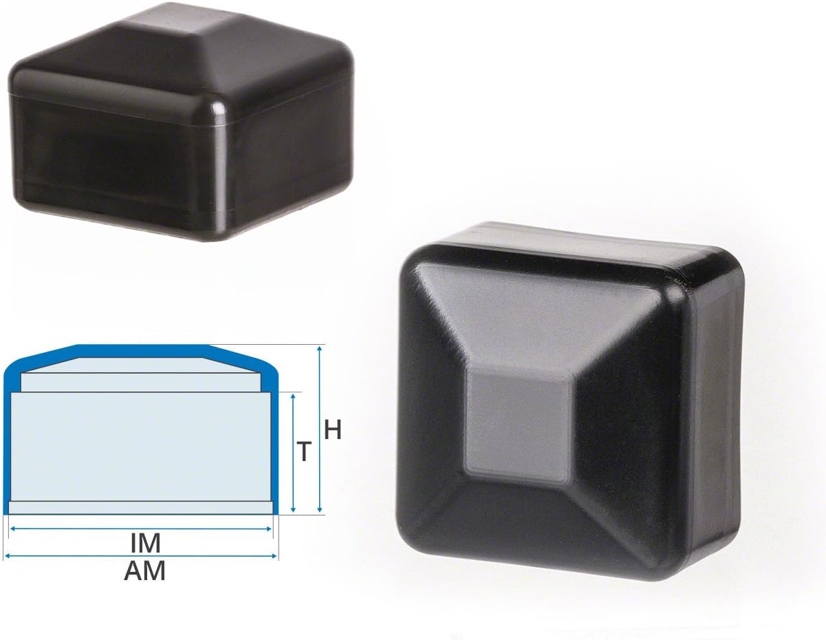 Pfostenkappen 5 Stück Zaunpfahlkappe 100x100 mm Grün quadratisch