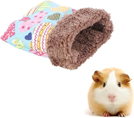 Amazon Co Jp ペットモルモットの寝具と小動物のフリース抱き袋 かわいい動物ペットの家の暖かいベッド 眠っている巣ペットベッドラット Color L ホーム キッチン