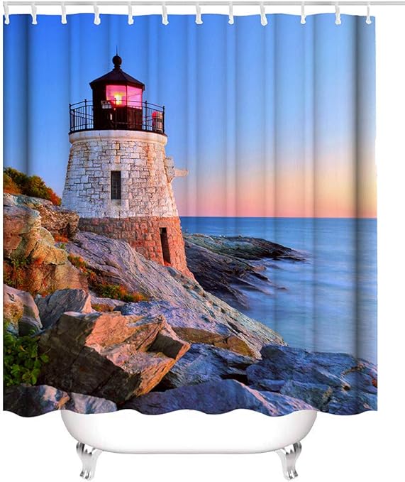 cortina de ducha de tela impermeable golden sun para bano coloridas y divertidas cortinas de bano con tamano estandar 72 0 x 72 0 in casa clara