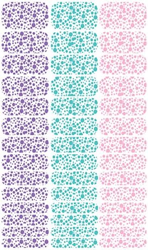Wrap-em Nails Kids Mixed Dots Vinyl Nail Wraps