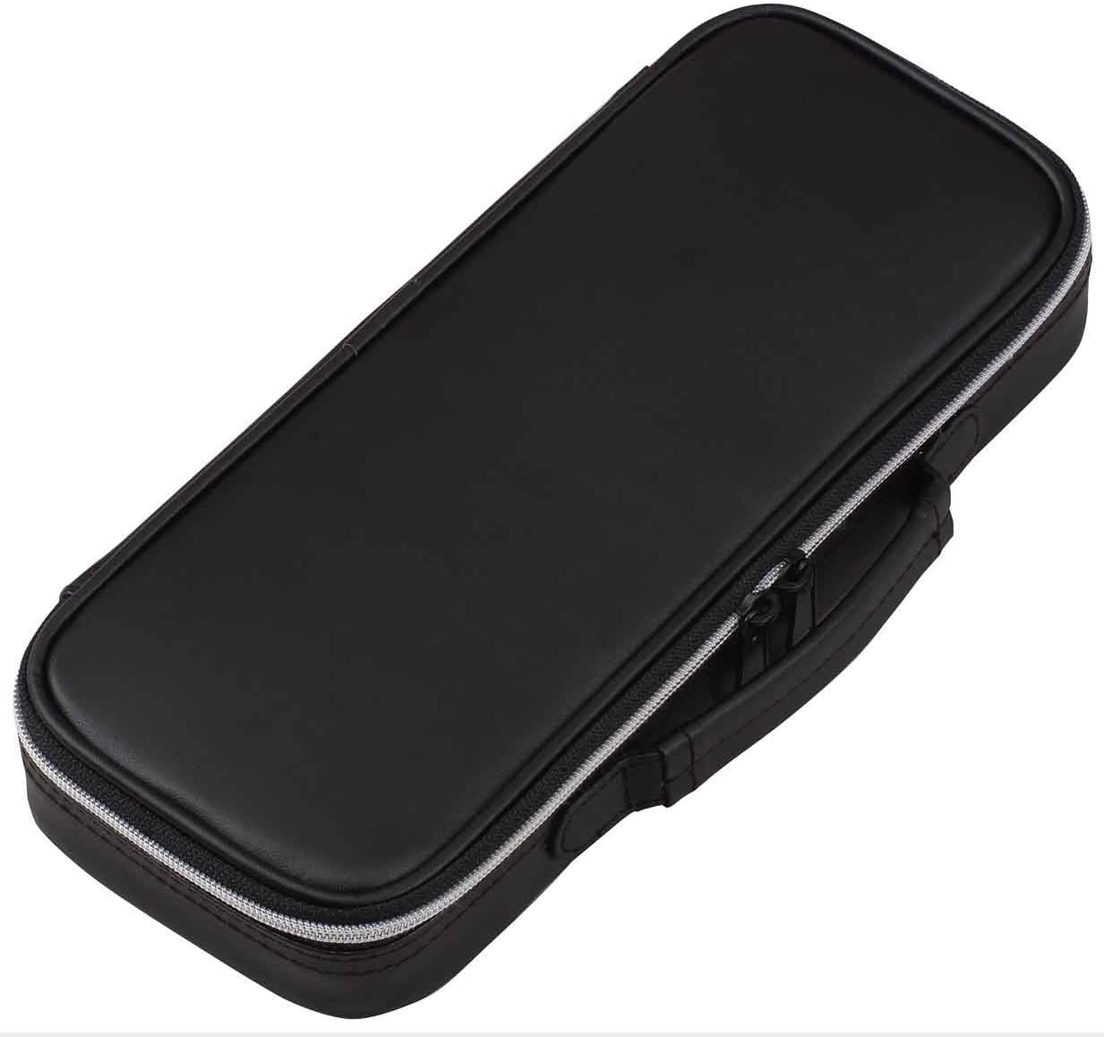 Lei top liner pencil case leather black FSB122B (japan import)