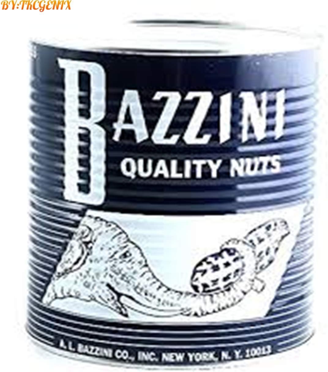 TKC Family Boys Girls Kids Men Elephant New York Yankee Vintage Bazzini in Shell Salted Dry Roasted Peanuts Nuts Quality Since 1886 Large Collectors Can Home Décor Home Decoration (907g) - 2 lb Can