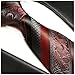 Baked Apple Red Silk Tie and Pocket Square Paul Malone Red Line