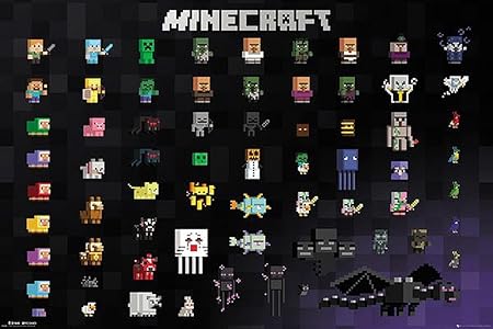 Póster Minecraft - Pixel Sprites (91,5cm x 61cm): Amazon.es ...