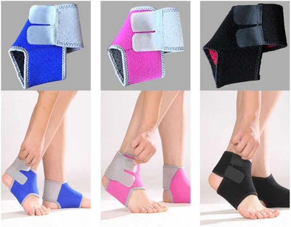 Sport Unisex Child Ankle Brace, Fitness Adjustable Breathable Non Slip Sleeve Double Magic Sticker Compression Ankle Support Wraps for Sport, Ankle Sprain, Injury Recovery: Sports & Outdoors