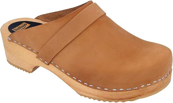 wide width wooden clogs
