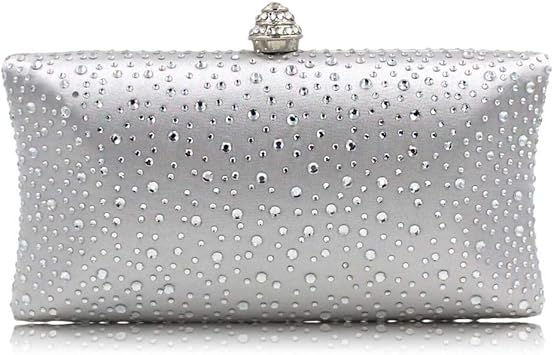 navy and silver evening bags