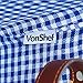 VonShef Deluxe 2 Person Traditional Wicker Picnic Basket Hamper with Cutlery, Plates, Glasses, Tableware & Fleece Blanket