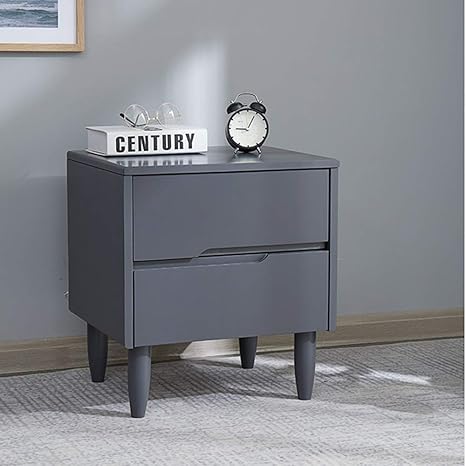 Amazon ベッドサイドテーブル 引き出しベッドルームナイトベッドサイドテーブルミニベッドサイドキャビネット収納キャビネット ベッドルーム用 色 グレー Size 40x45x49 8cm サイドテーブル オンライン通販
