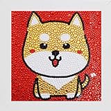 Bestlus DIY Kids Diamond Painting by Number Kits Arts and Crafts Kits for Children (Doggy, 15x15CM)