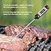 Mindkoo Meat Cooking Thermometer Digital Touch and Sensible with 5.9 inch Stainless Probe Instant Read Timer for BBQ Grilling Baking Candy Milk Bath Water Temp Monitor