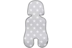 Manito Clean Infant Carseat 3D Mesh Seat Pad/Cushion/Liner (Star Grey)