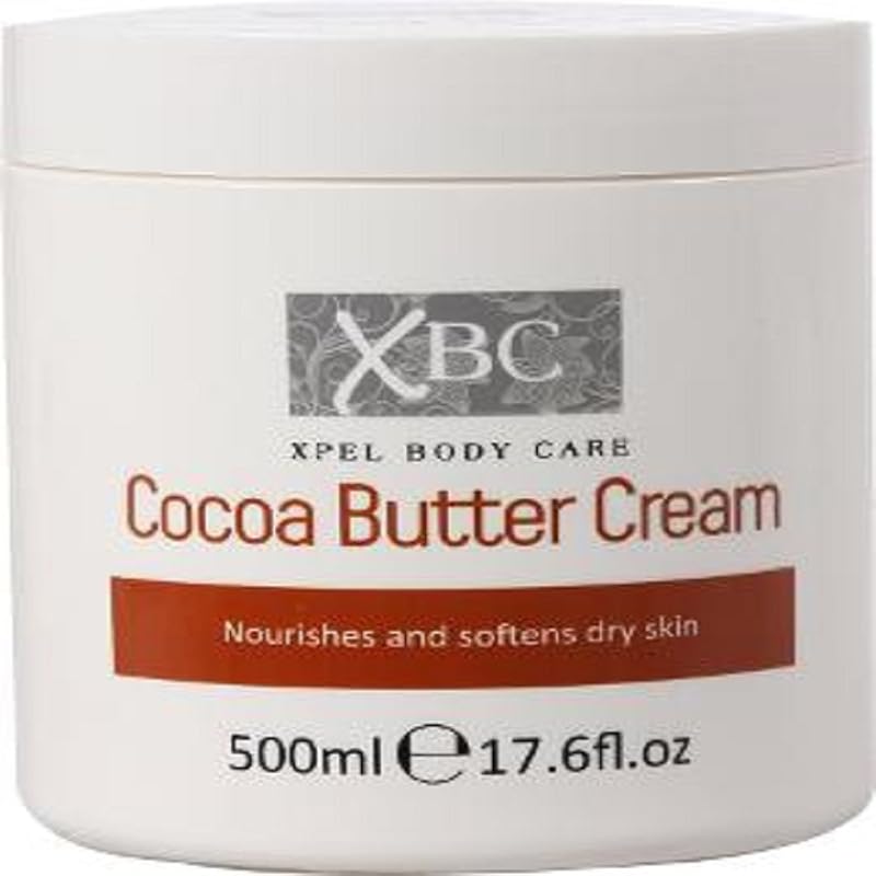Xpel XBC Cocoa Butter Cream 500ml Moisturiser Hydrating Dry Skin Face Body