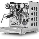 Rocket Espresso Appartamento TCA Espresso Machine, Stainless Steel (Black) | E61 Group Head | Hybrid PID, 4 Brew Temperatures | Heat Exchanger | 1.8L Insulated Boiler | 58mm Portafilter | Made in Italy