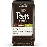 Peet's Coffee, Decaf Major Dickason's Blend - Dark Roast Decaffeinated Ground Coffee - 10.5 Ounce Bag