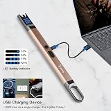 SUPRUS Electric Arc Lighter Windproof USB Rechargeable LED Light Black view 7