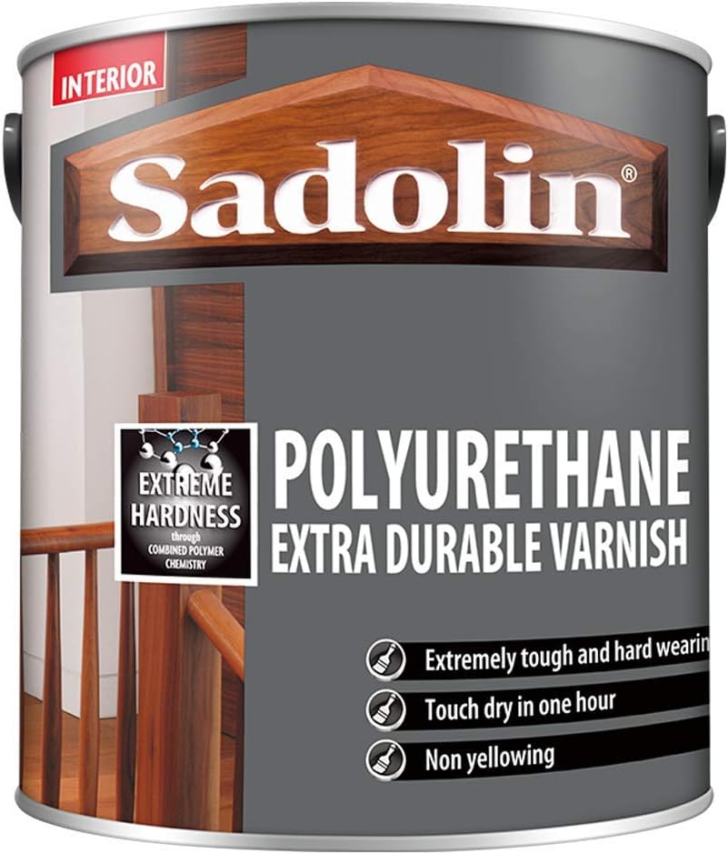 Sadolin Polyurethane Varnish 1L Matt Extra Durable Interior Wood Protection