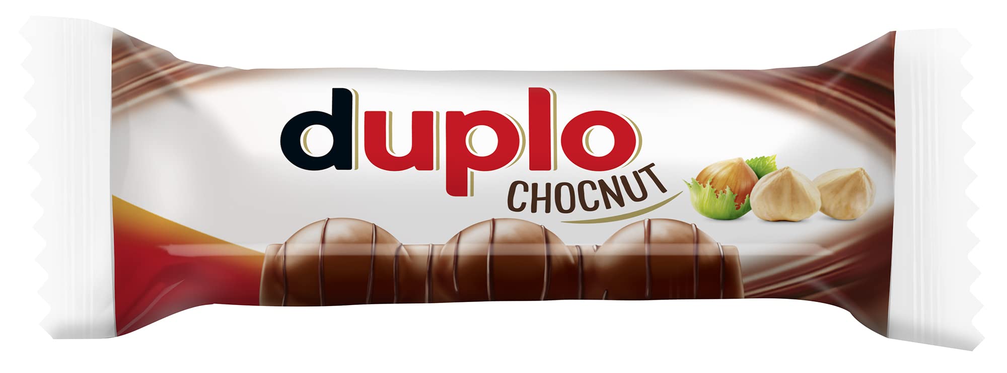 Duplo Chocnut – Schokoriegel mit drei ganzen Haselnüssen, knuspriger Waffel & feiner Haselnusscreme – 1 Packung mit 5 einzeln verpackten Riegeln (5 x 26 g) 2