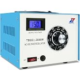 ZHENGXI 2000W Max 20 Amp Variac Variable Transformer, 0-150 Volt Output Regulador de Voltaje for US Plug