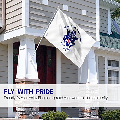 3dRose Garten-Flagge 'USA Coast Guard' – 45,7 X 68,6 Cm, Einseitig Bedruckt, Aus Polyester, Für Mast Oder Wand