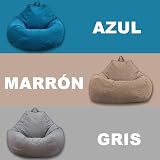 Anemoner Bean Bag Sofa Cover 100x120CM Grey for Kids & Adults view 8