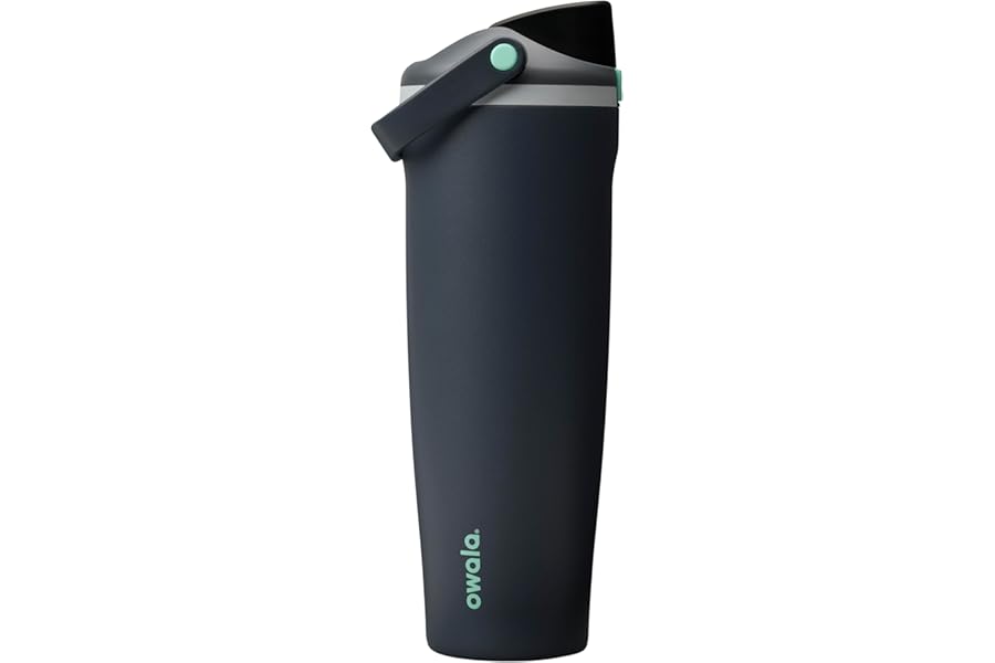 Owala FreeSip Sway Insulated Stainless Steel Water Bottle with Two-Way Spout, Built-In Straw and Bucket Handle, Made for Travel, School, and Sports, 40oz, BPA Free, Leak Proof, Foggy Tide