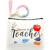 onstary Teacher Survival Kit Cosmetic Bag Birthday Gift For Graduation Gift CanvasBag (Teacher)