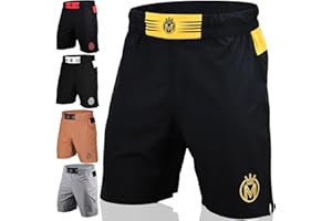 MoneyFyte MMA Shorts & BJJ Shorts Men, UFC Grappling Fight Shorts for Boxing, Kickboxing, Muay Thai 7" Cross Training Workout