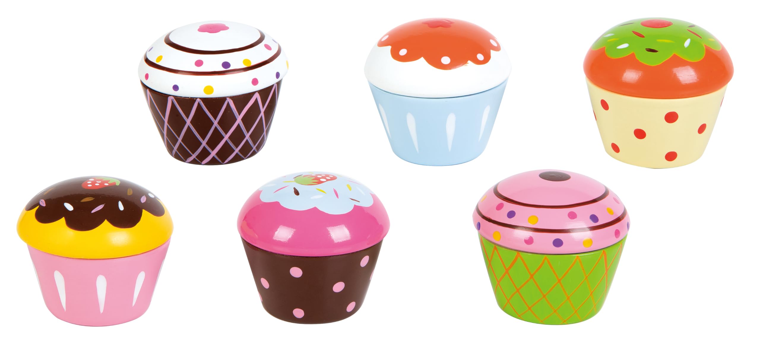 Lelin Wooden Muffins Food Toys Shops Kitchen Food Accessories Cupcake