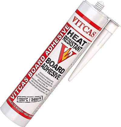 VITCAS 310ml Heat Resistant Board Adhesive 1350C High Temp Fireproof Joint