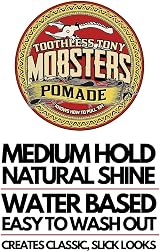 Mobsters Pomade Men Strong Hold Matte Water-Based Easy Wash Hair Wax Compact Tin view 2