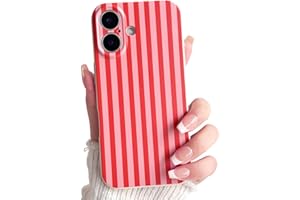 Lovmooful Compatible for iPhone 16 Case Cute Color Striped with Aesthetics Design for Girls Women Soft TPU Shockproof More Pr